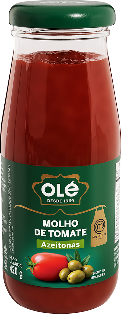 Molho De Tomate Ole Azeitona Vidro 420g