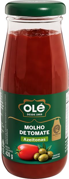 Molho De Tomate Ole Azeitona Vidro 420g