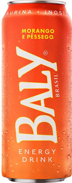 Energetico Baly Morango E Pessego 473ml