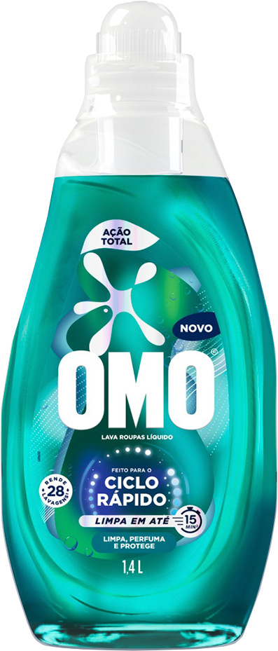 Sabao Liquido Ciclo Rapido Omo Acao Total Verde 1,4l