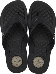 Sandalia Cartago Arizona Masc Adulto Preto/Preto/Bege