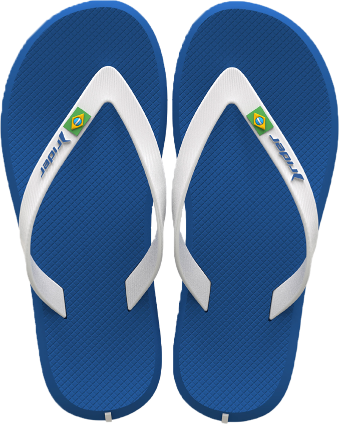 Sandalia Rider R1 Brasil Masc Adulto Azul/Branco