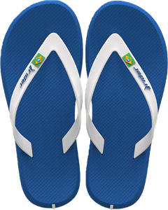 Sandalia Rider R1 Brasil Masc Adulto Azul/Branco