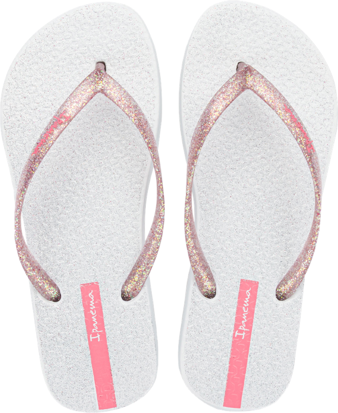 Sandalia Ipanema Glitter Fem Adulto Branco/Rosa