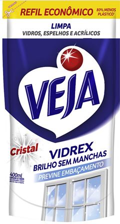 Limpador Veja Vidrex Cristal Sachet 400ml