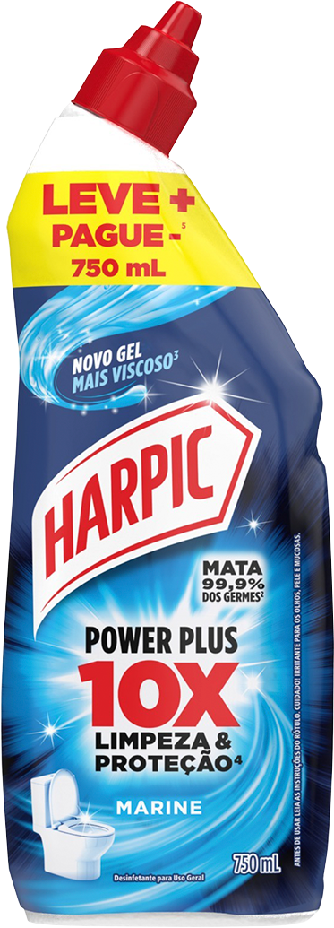 Limpador Sanitario Harpic Power Plus Marine 750ml