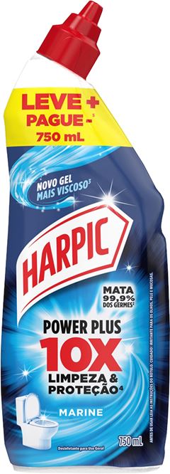 Limpador Sanitario Harpic Power Plus Marine 750ml