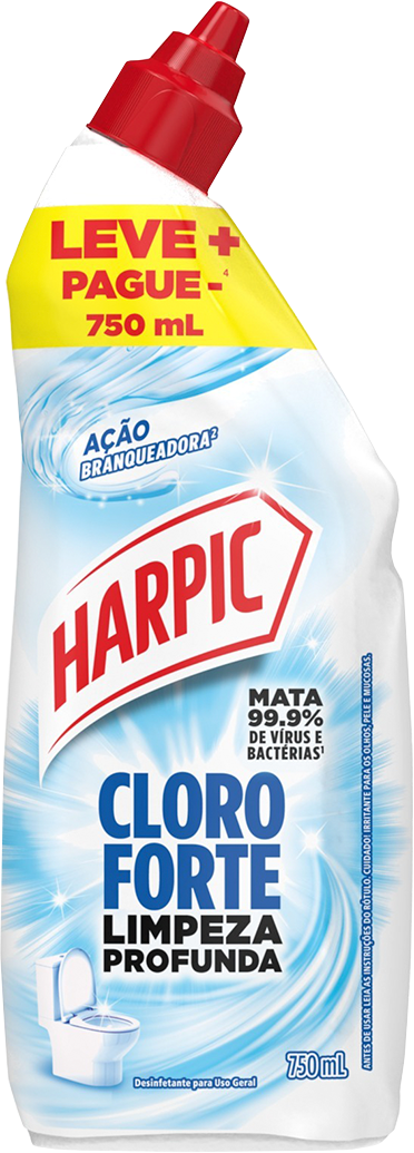 Limpador Sanitario Harpic Cloro Forte 750ml