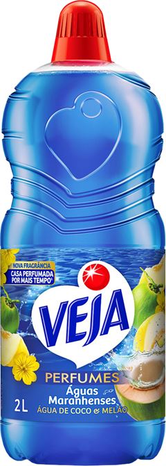 Limpador Perfumado Veja Aguas Maranhenses Coco E Melao 2l