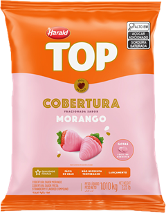 Cobertura Gotas Harald Top Morango 1,01kg