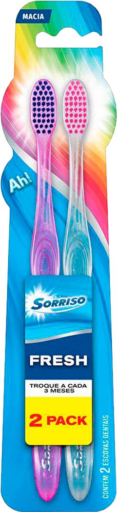 Escova Dental Sorriso Fresh Macia 2un