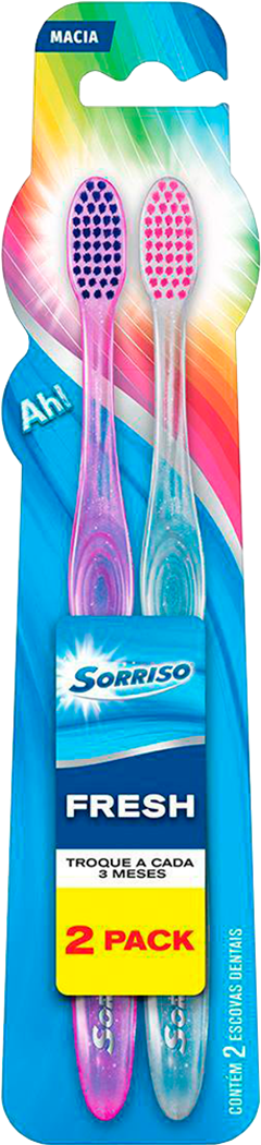 Escova Dental Sorriso Fresh Macia 2un