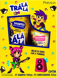 Kit Tra La La Kids Sem Embaraco Shampoo 480ml+ Cond 250ml