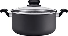 Panela Aluminio Cacarola Panelux Antiaderente 20cm Grafite