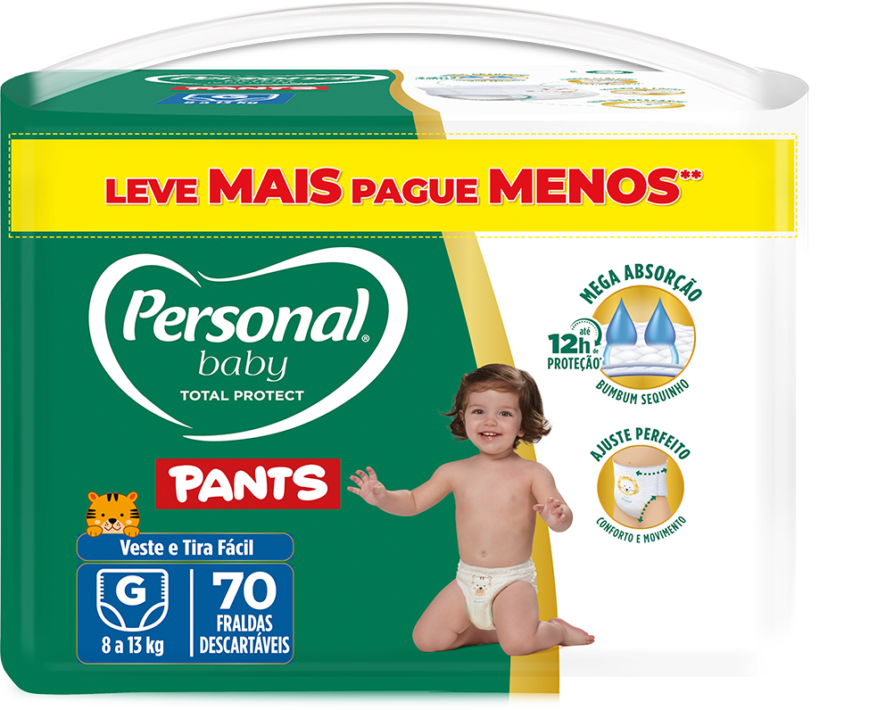 Fralda Personal Pants Giga G 70un Lv+Pg-