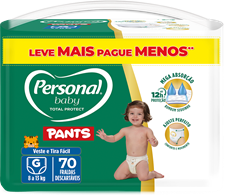 Fralda Personal Pants Giga G 70un Lv+Pg-