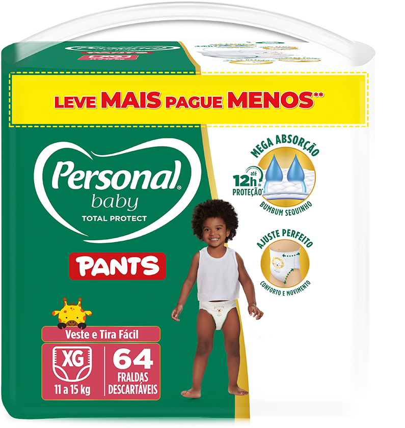 Fralda Personal Pants Giga Xg 64un Lv+Pg-