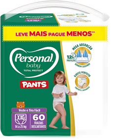 Fralda Personal Pants Giga Xxg 60un Lv+Pg-