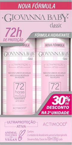 Desodorante Aerossol Giovanna Baby Rosa 2un 150ml