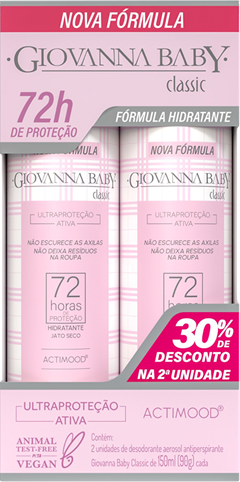 Desodorante Aerossol Giovanna Baby Rosa 2un 150ml
