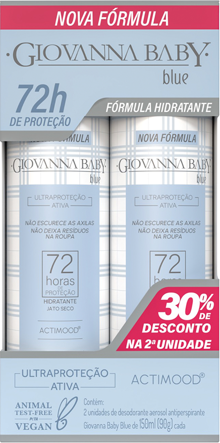 Desodorante Aerossol Giovanna Baby Blue 2un 150ml