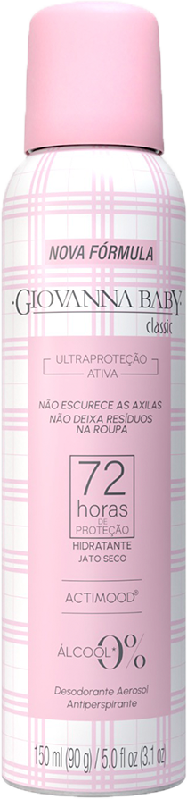 Desodorante Aerossol Giovanna Baby Rosa 150ml