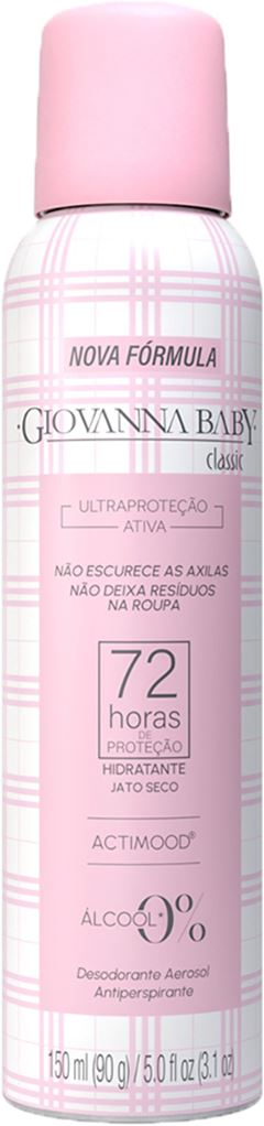 Desodorante Aerossol Giovanna Baby Rosa 150ml