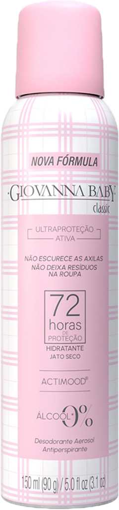 Desodorante Aerossol Giovanna Baby Rosa 150ml