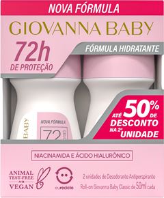 Desodorante Rollon Giovanna Baby Rosa 2un 50ml