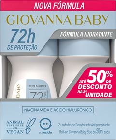 Desodorante Rollon Giovanna Baby Azul 2un 50ml