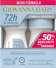 Desodorante Rollon Giovanna Baby Azul 2un 50ml