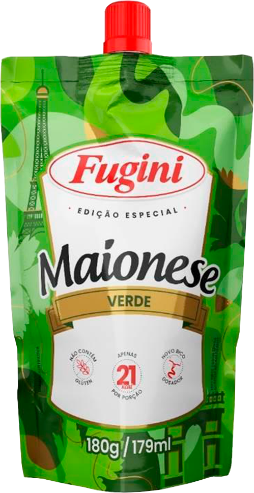 Maionese Verde Fugini Sachet Bico 180g