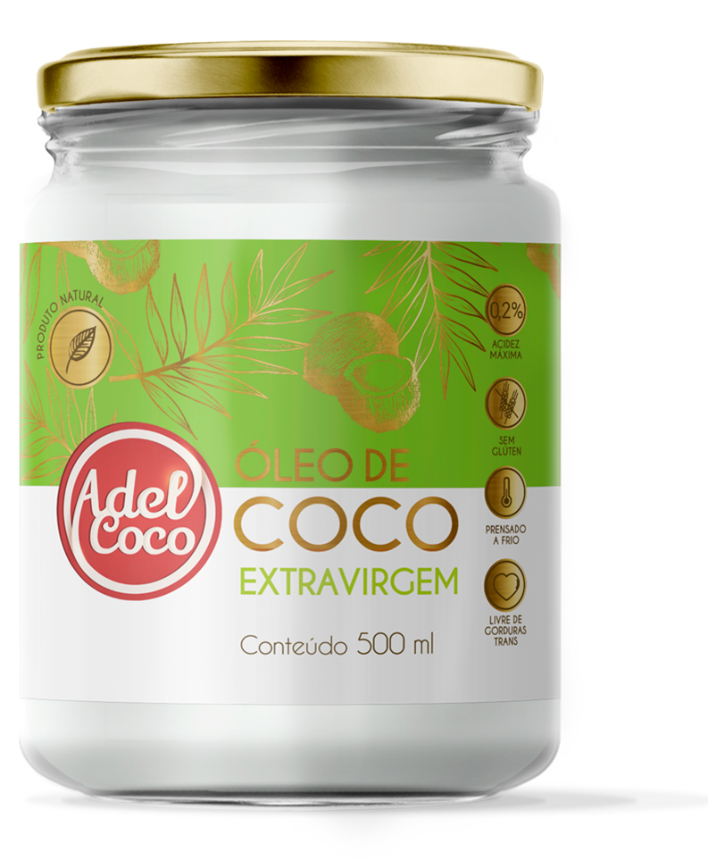 Oleo De Coco Adelcoco Extra Virgem 500ml
