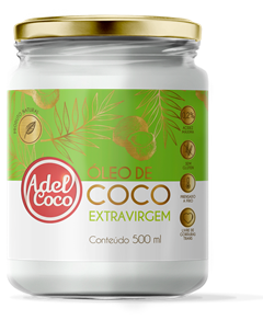 Oleo De Coco Adelcoco Extra Virgem 500ml