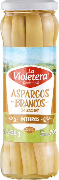 Aspargo La Violetera Inteiro Vidro 205g