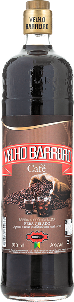 Aguardente Velho Barreiro Cafe 910ml