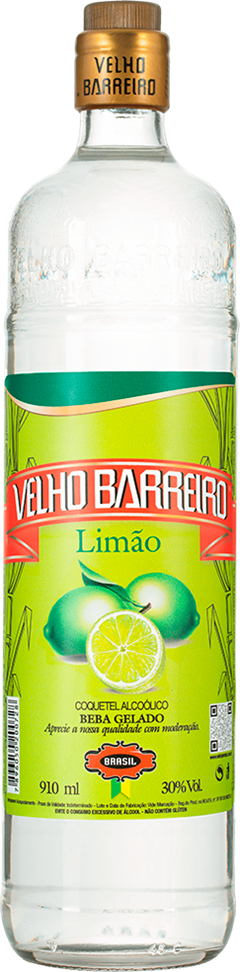 Aguardente Velho Barreiro Limao 910ml