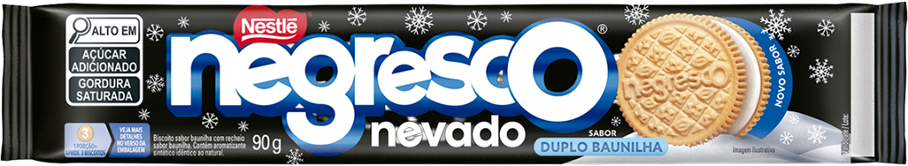 Biscoito Nestle Negresco Recheado Baunilha 90g