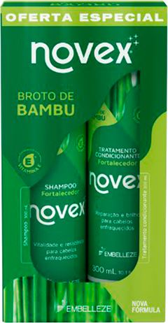 Kit Novex Broto Bambu Shampoo + Condicionador 300ml