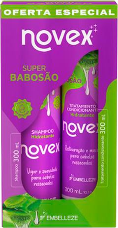 Kit Novex Super Babosao Shampoo + Condicionador 300ml