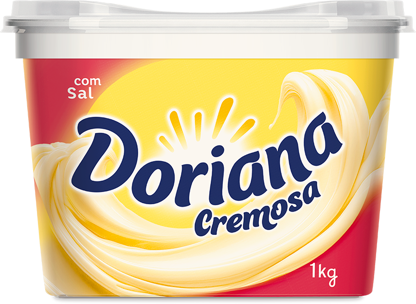 Margarina Doriana Cremosa Com Sal 77% Lipidios 1kg