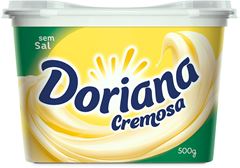 Margarina Doriana Cremosa Sem Sal 77% Lipidios 500g