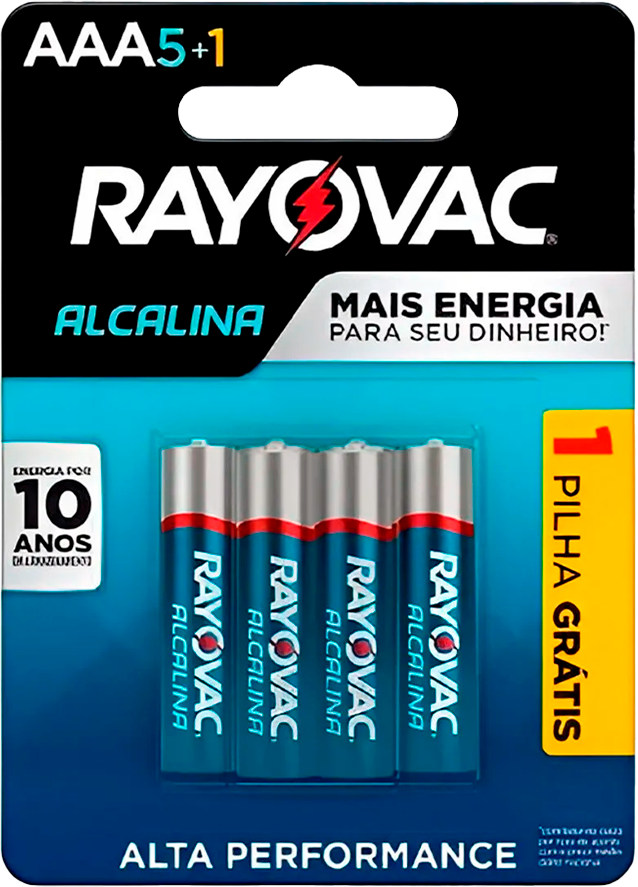 Pilha Rayovac Alcalina Aaa Palito 20913 Lv6 Pg5