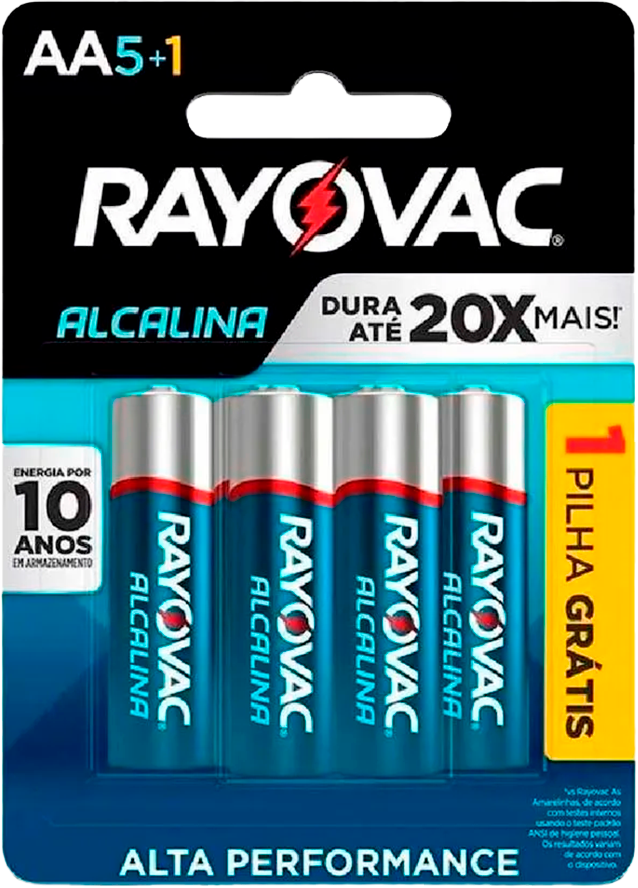 Pilha Rayovac Alcalina Aa Pequena Lv6 Pg5 20863