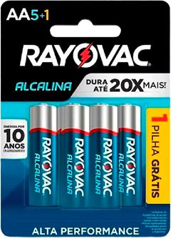 Pilha Rayovac Alcalina Aa Pequena Lv6 Pg5 20863