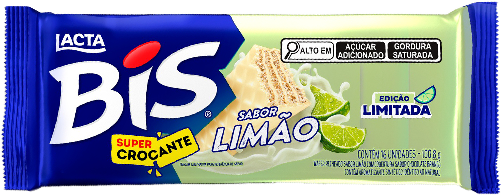 Chocolate Lacta Bis Limao 100,8g