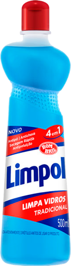 Limpador Vidros Limpol Tradicional 500ml