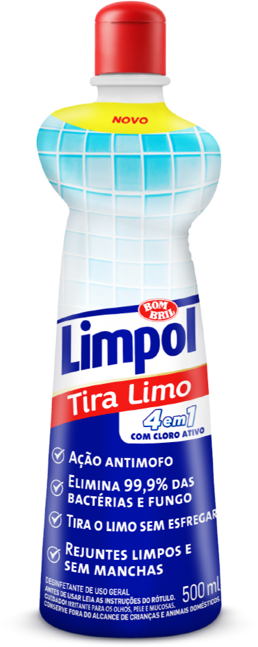 Limpador Tira Limo Limpol 4 Em 1 Cloro 500ml