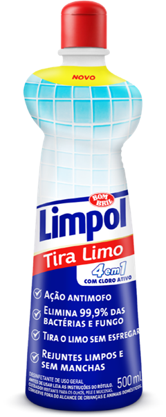 Limpador Tira Limo Limpol 4 Em 1 Cloro 500ml