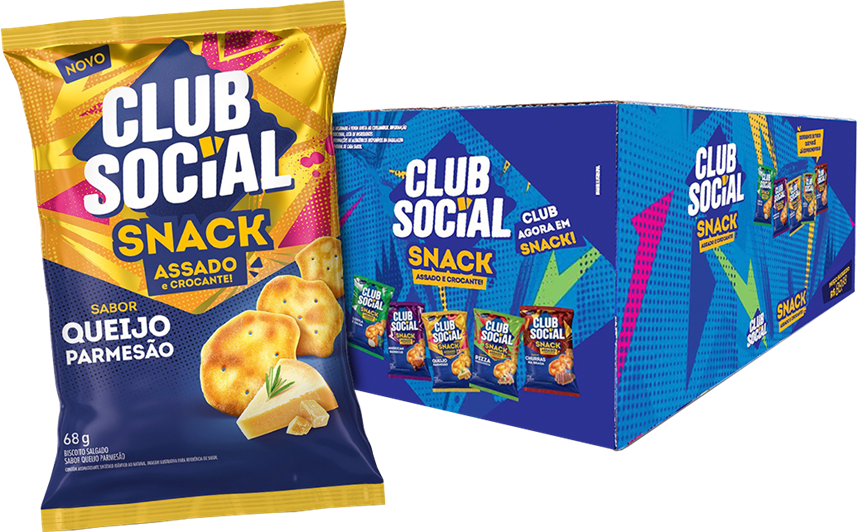 Salgadinho Club Social Parmesao 68g